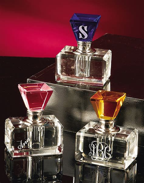 Personalized Mini Perfume Bottles Set Of 3 The Crystal Shoppe