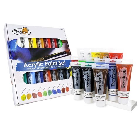 Acrylic Paint Tubes Canvas Painting Set Fabric Paint Acrylic Colors Art