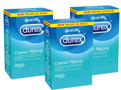 60x Durex Classic Natural Condoom Internets Best Online Offer Daily
