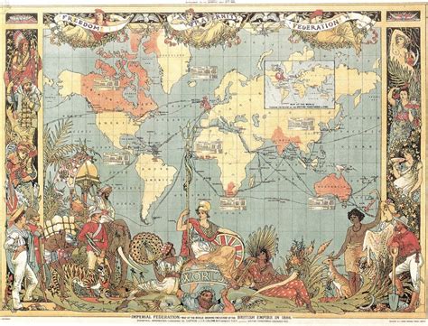 Imperial Federation Map Of The British Empire In 1886 Humanities