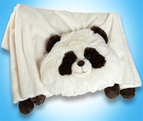 The Original My Pillow Pets Panda Blanket Black And White Pillow Pets