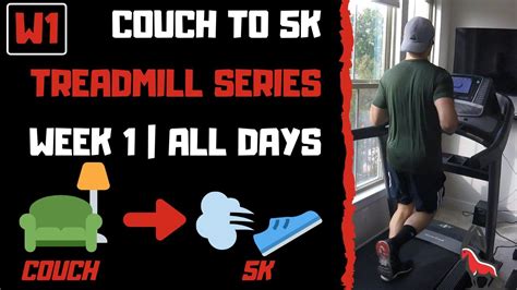 Couch To 5k Week 1 All Workouts Treadmill Follow Along Youtube