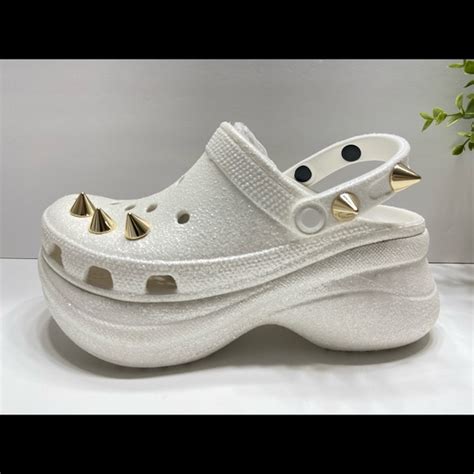 Crocs Shoes Crocs Rare Classic Bae Glitter Stud Clogs Limited