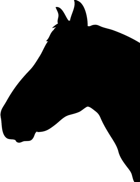 Horse Head Silhouette Patterns Clipart Best