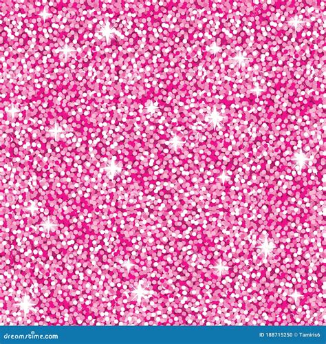 Vector Pink Glitter Sparkle Seamless Shimmer Pattern Stock Vector