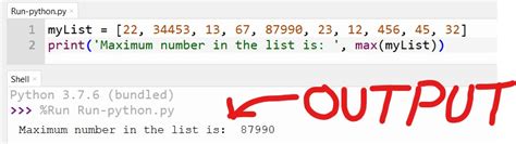 Largest Number In The List In Python Copyassignment