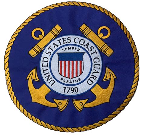 Us Coast Guard Blue Patch 4 And 12 Custom