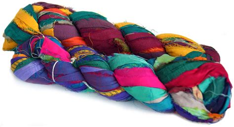 Harlequin Recycled Sari Silk Ribbon Yarn Ministry Of Yarn