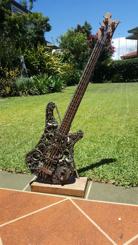3d Artist Brisbane Tinsonology Art Rickenbacker Lemmy Guitar Art Metal Art Welded Metal Art