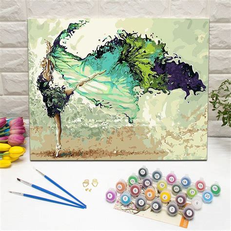 Diy Oil Painting Paint By Numbers Kits For Adults Kids Beginner