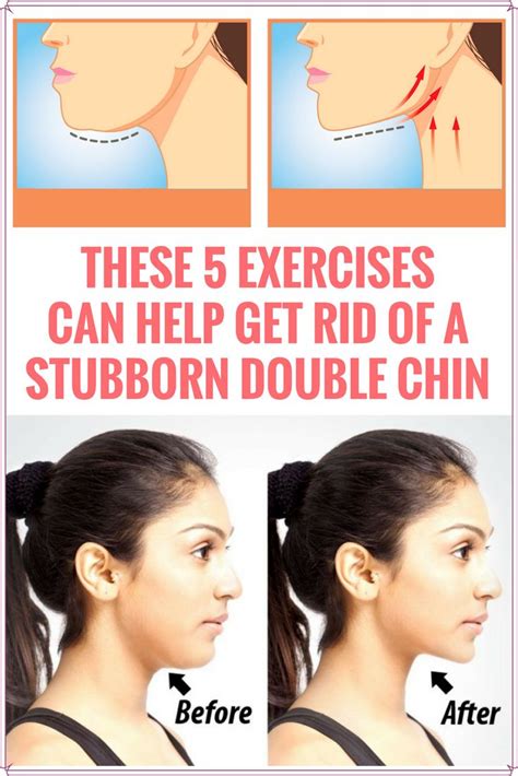 these 5 exercises can help get rid of a stubborn double chin chin exercises double chin