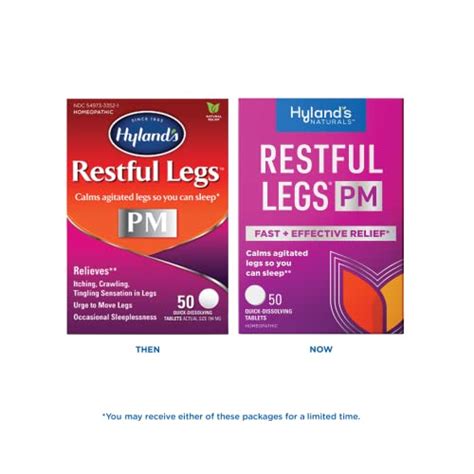 Hylands Naturals Restful Legs Pm Tablets Nighttime Formula Natural