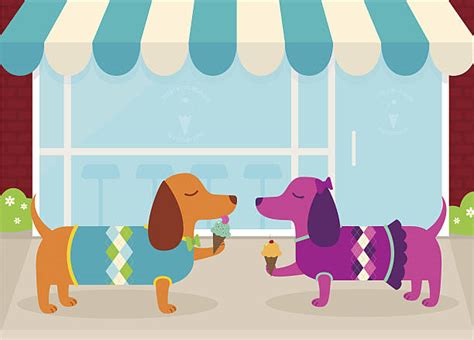 Best Dog Eating Ice Cream Illustrations Royalty Free Vector Graphics