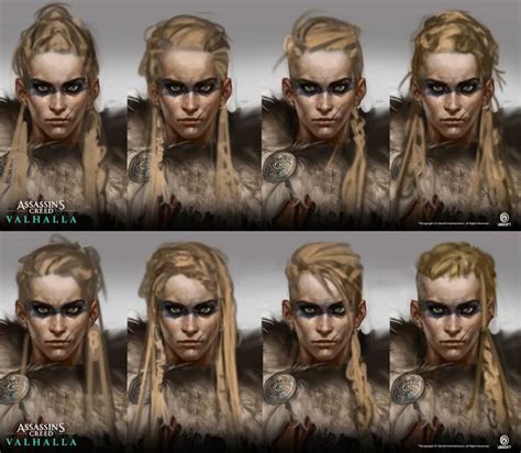 Female Eivor Hairstyles Art Assassin S Creed Valhalla Art Gallery