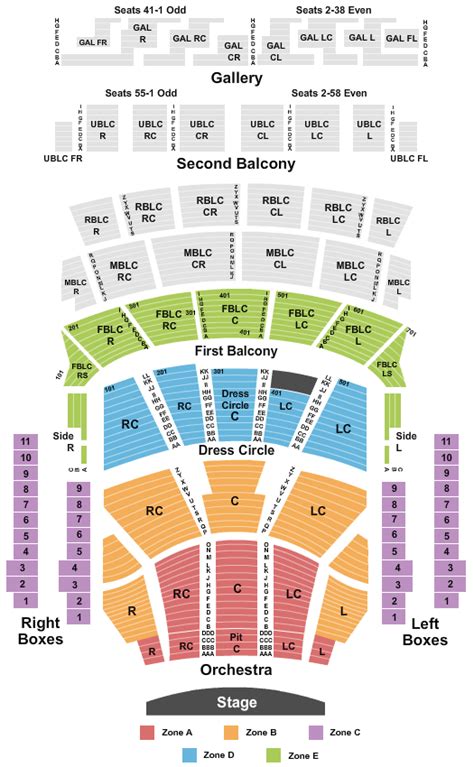 Auditorium Theater Chicago Seating Plan Elcho Table