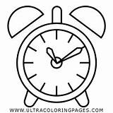 Clock Coloring Alarm Getcolorings sketch template