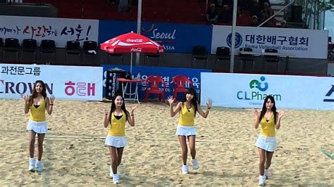Korean Beach Volleyball Cheerleaders Youtube