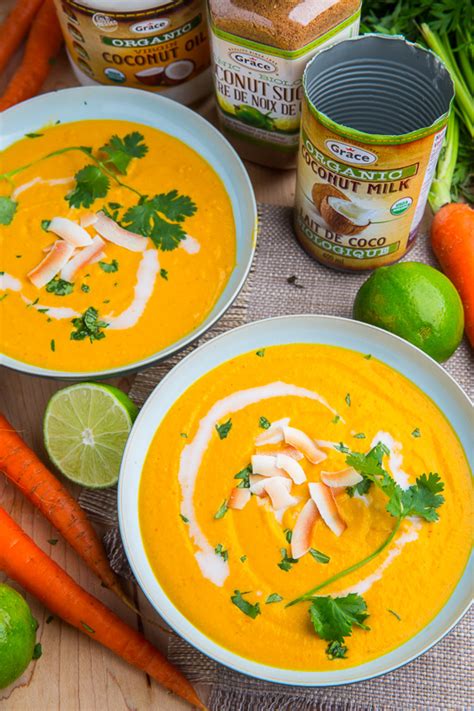 Creamy Curried Coconut Carrot Soup Recipe On Closet Cooking