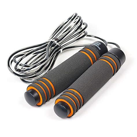 Jump Rope Adjustable Steel Cable Speed Ropes For Double Unders Wod