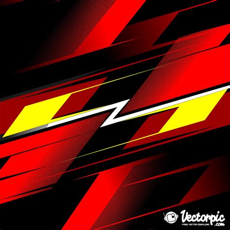 Racing Stripe Streak Red Line Abstract Background Free Vector