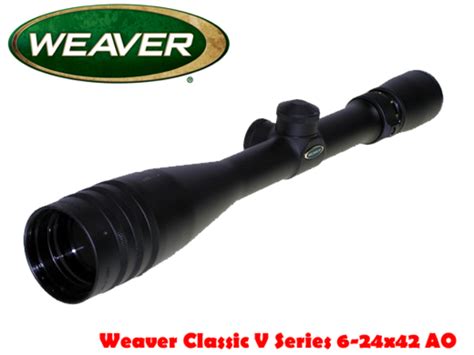 For Sale Weaver Classic V Series 6 24×42 Ao Riflescope Gungle