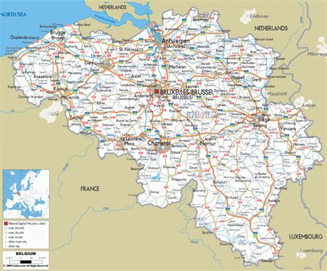 Belgium Map Toursmaps