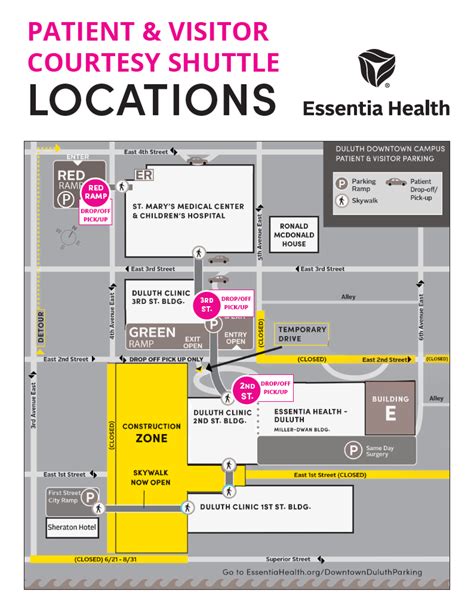 Essentia to offer shuttles as Phase 2 of Second Street closures begins