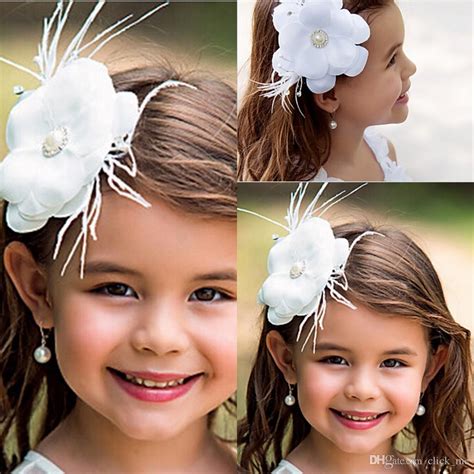 New Flower Girl Hair Accessories Children Tiaras Fashion Hair Flowers