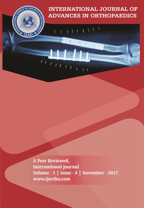 International Journal Of Advances In Orthopaedics