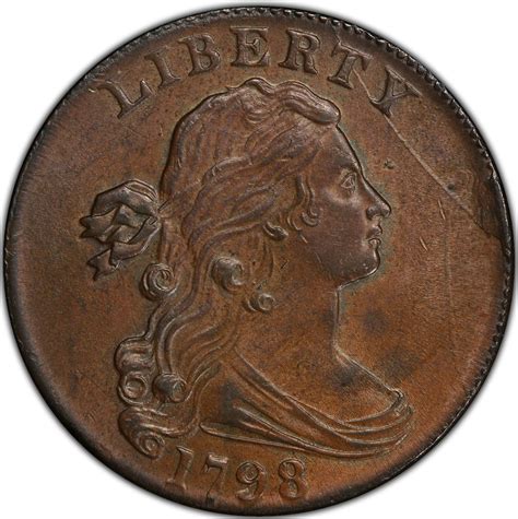 One Cent 1798 Draped Bust Coin From United States Online Coin Club