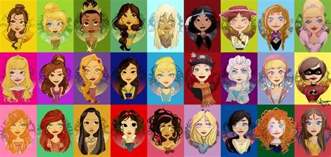 Female Disney Characters List With Pictures There Are A Lot Of Them
