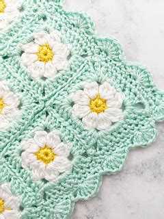 Ravelry Dainty Daisy Granny Square Blanket Pattern By Brittany Coughlin