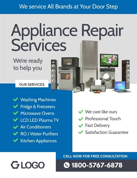 Appliance Repair Services Flyer Template Postermywall