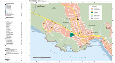 Map Of Puerto Escondido Full Size Ex
