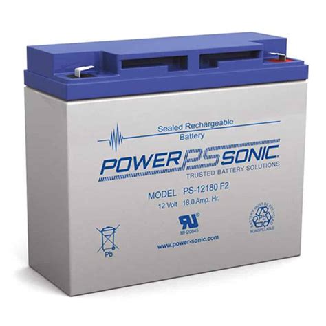 Power Sonic Ps 12180 F2 Rechargeable Sla Battery 12v 18ah 4895