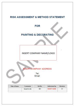 Painting Decorating Risk Method Statement Seguro