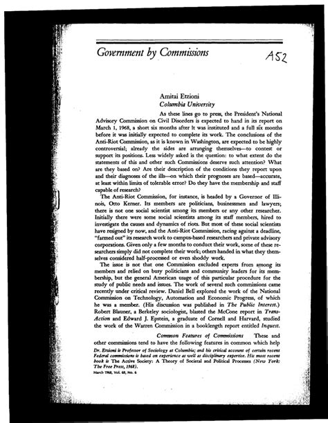 Pdf Government By Commissions