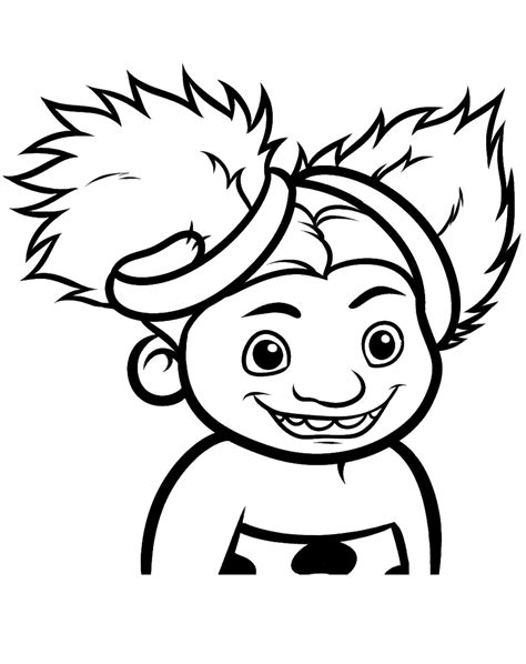 Interactive online coloring pages for kids to color and print online. The Croods Coloring Pages