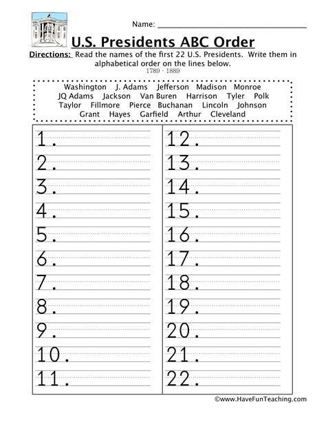 Resources English Alphabetical Order Worksheets Printable Abc