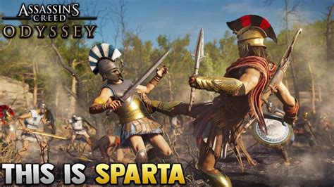 This Is Sparta Ac Odyssey Early Gameplay Youtube