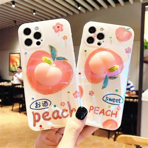 Lovely Peach Phone Case For Iphone 77plus88pxxsxrxs Max1111pro