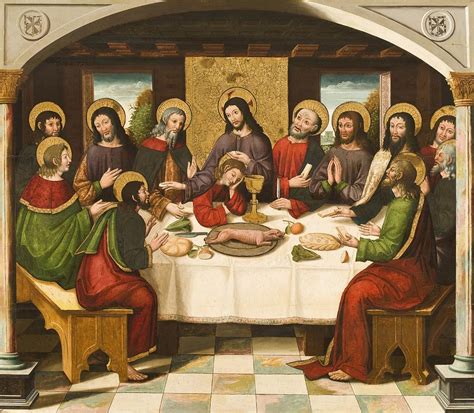 The Last Supper Painting By Master Of Portillo Fine Art America