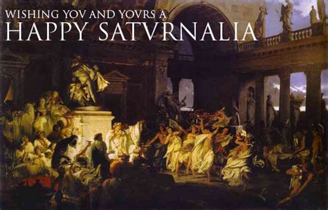 A Roman Saturnalia Celebrated By The JCL The Roundup