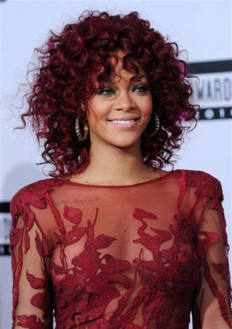 Rihanna Curly Red Hair Su Style Hair Pinterest Curly Red Hair Red Hair And Curly