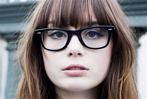 Bangs And Glasses Hairstyles With Glasses Glasses Makeup