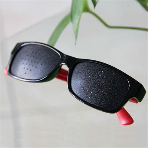 stylish pinhole glasses for eye training stenopeic eyeglasses assorted