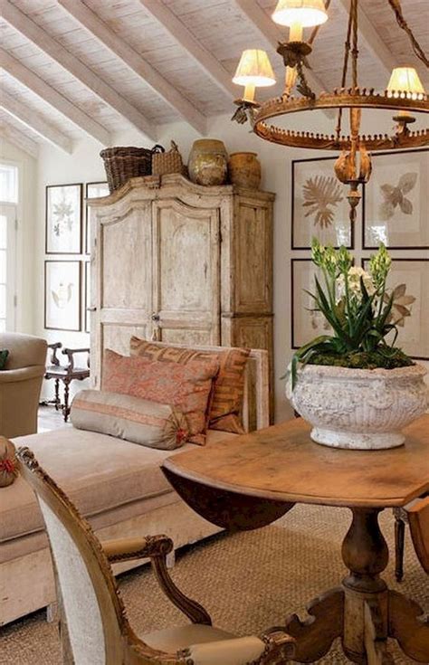 Elegant And Beautiful French Farmhouse Living Room Designs