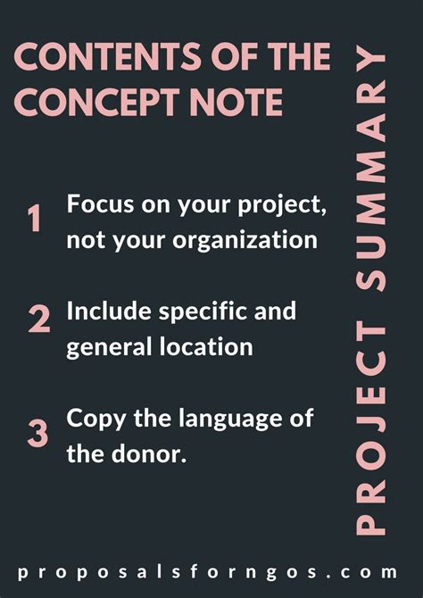 Ries, joanne b., and carl g. Contents of the Concept Note: Project Summary | Easy ...