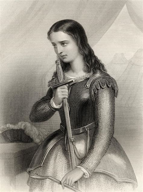 Joan Of Arc 1412 1431 Aka Jeanne D Arc Drawing By Vintage