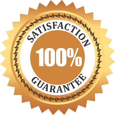 Satisfaction 100 Percent Guarantee Png Vector Psd And Clipart With Images